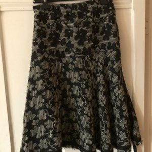 Black & Grey Wool skirt Size S